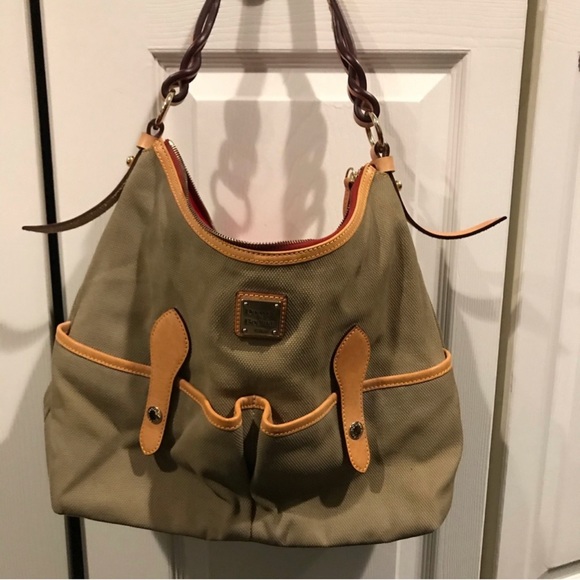 Dooney & Bourke Handbags - Dooney & Bourke Florentine Vacchetta 2 Pocket Canvas Bag. 💕
